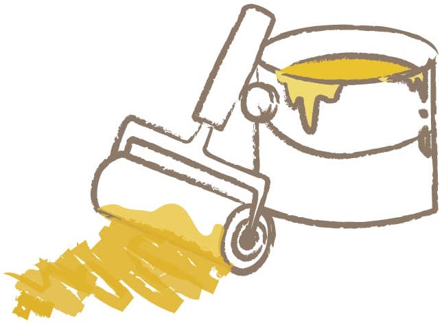 塗装のイラスト